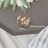 Gold Ear Cuff without Piercing Ear Clips for Women Simple Metal Clips On Punk Personality Clip Earrings Party Gift