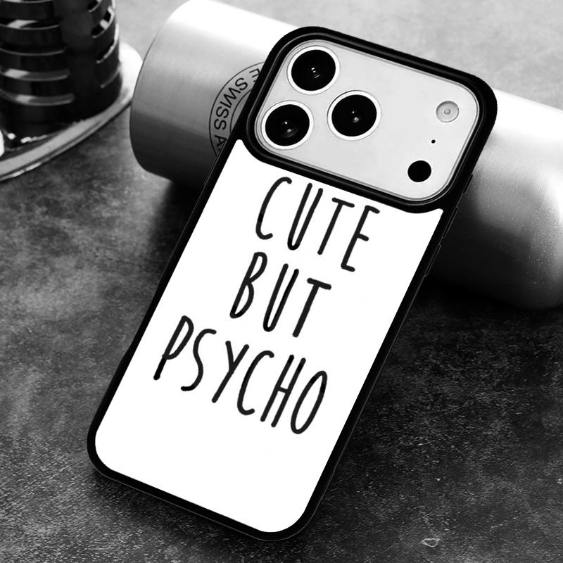 Чехол для телефона "Cut But Psycho" для iPhone 17 16 15 14 13 12 11 Pro Max Plus 17Air Мягкий силиконовый чехол
