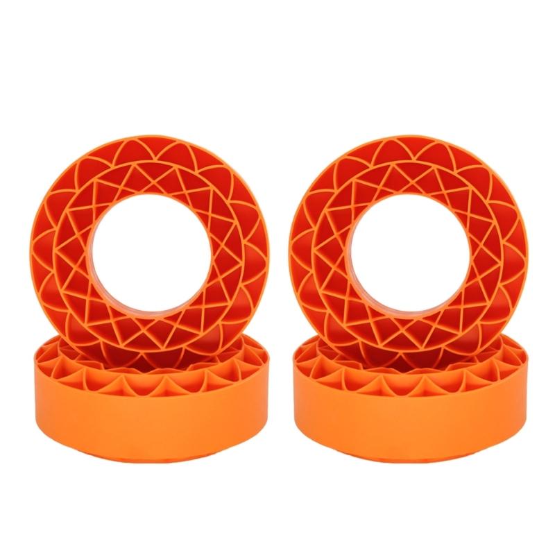 4PCS Wheel Tyre Inserts Crawler Car Tire Liners Front and Rear Tire Soft Filler for Remote Control Crawler Car