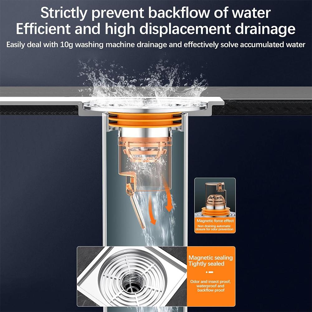 Hair Strainer ABS Floor Drain Odor Stopper with Odour-Inhibiting Deodorant Floor Drain Core for Sinks Bathtub Sink Drains Filter