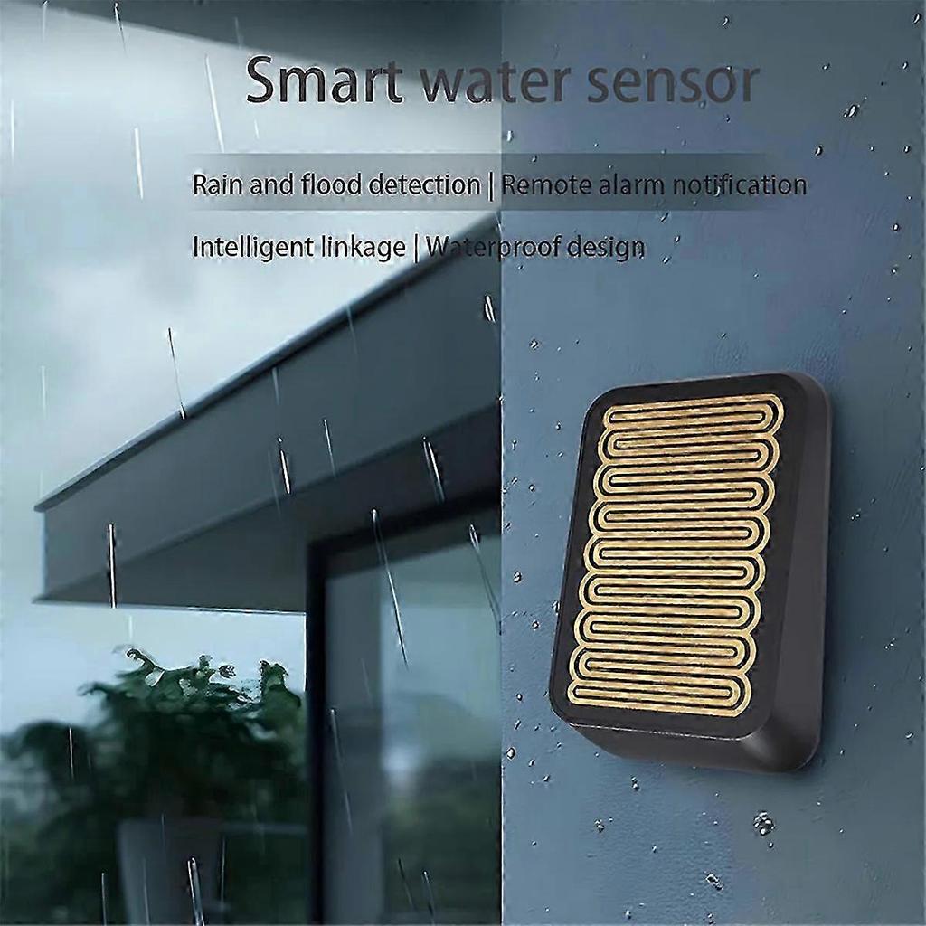 Zigbee Smart Rain Sensor for Outdoor Wireless Rain Detection Waterproof, Zigbee Hub Required,Linkag