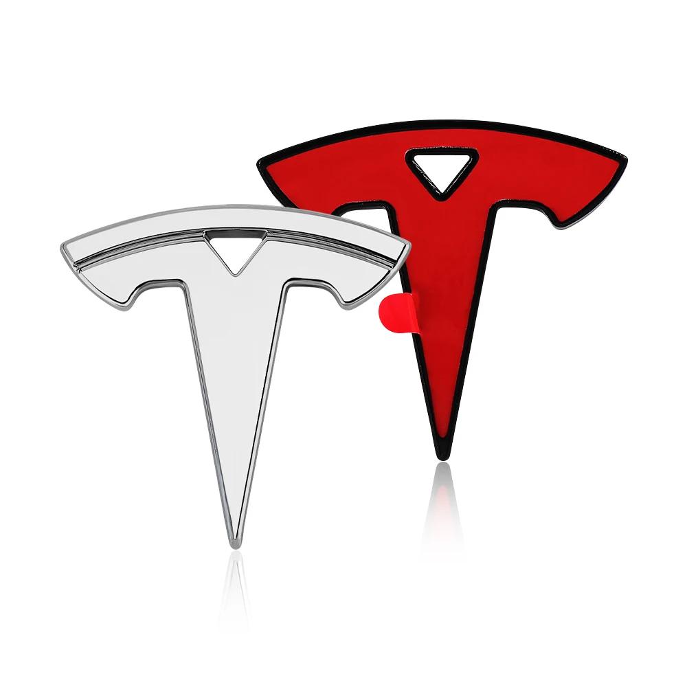 Автомобильная наклейка Tesla Для Tesla Model 3 S X Y Автомобильный интерьер Модификация эмблемы 1 шт. Наклейка на руль автомобиля Эмблема Дека