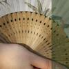 Бамбуковый каркас Рука Ручной веер Традиционное ремесло Веер для танца Ханфу Украшение для дома Орнамент Ремесло