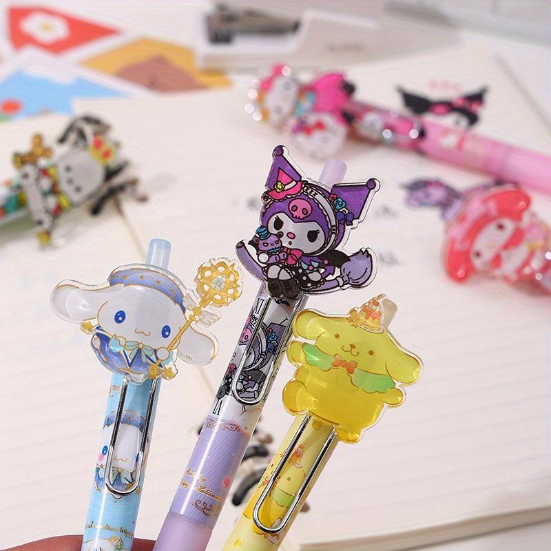 36 шт. HelloKitty Sanrio Мультяшная Счастливая Семья Акриловая Нашивка-Заплатка ST Головка Быстросохнущая Нейтральная Ручка Девочка Высокий Внешний Вид Подписывающая Ручка 0.5 мм Черная, My Melody