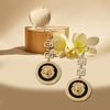 1 Pair of Pendant Earrings, Lion Head Pendant, Retro Style, Niche Design