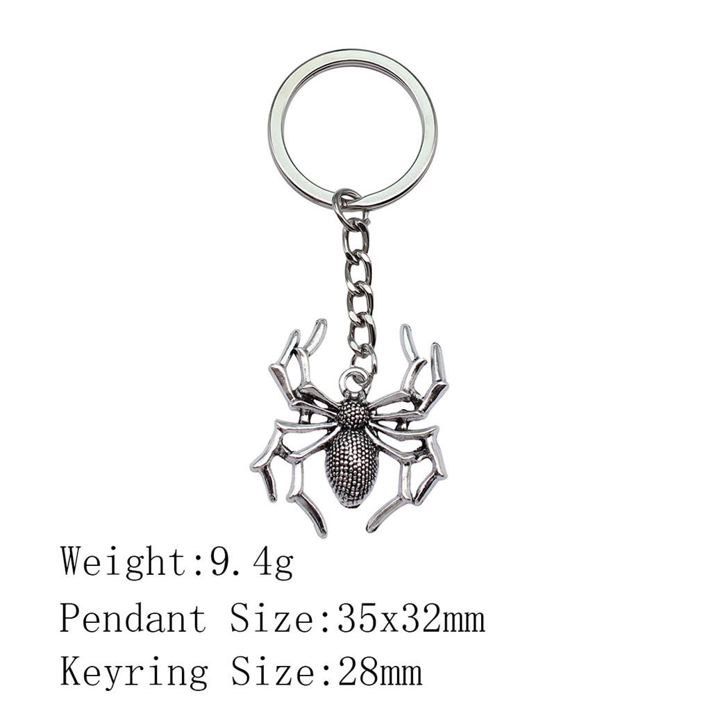 Брелок для ключей на Новый год в виде паука и летучей мыши, дешевые милые вещи, новые брелки