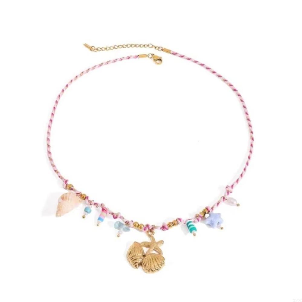 Fish/Shell/ Starfish Pendant Necklace Bohemia Clavicle Chain Creative Choker Necklace Vacation