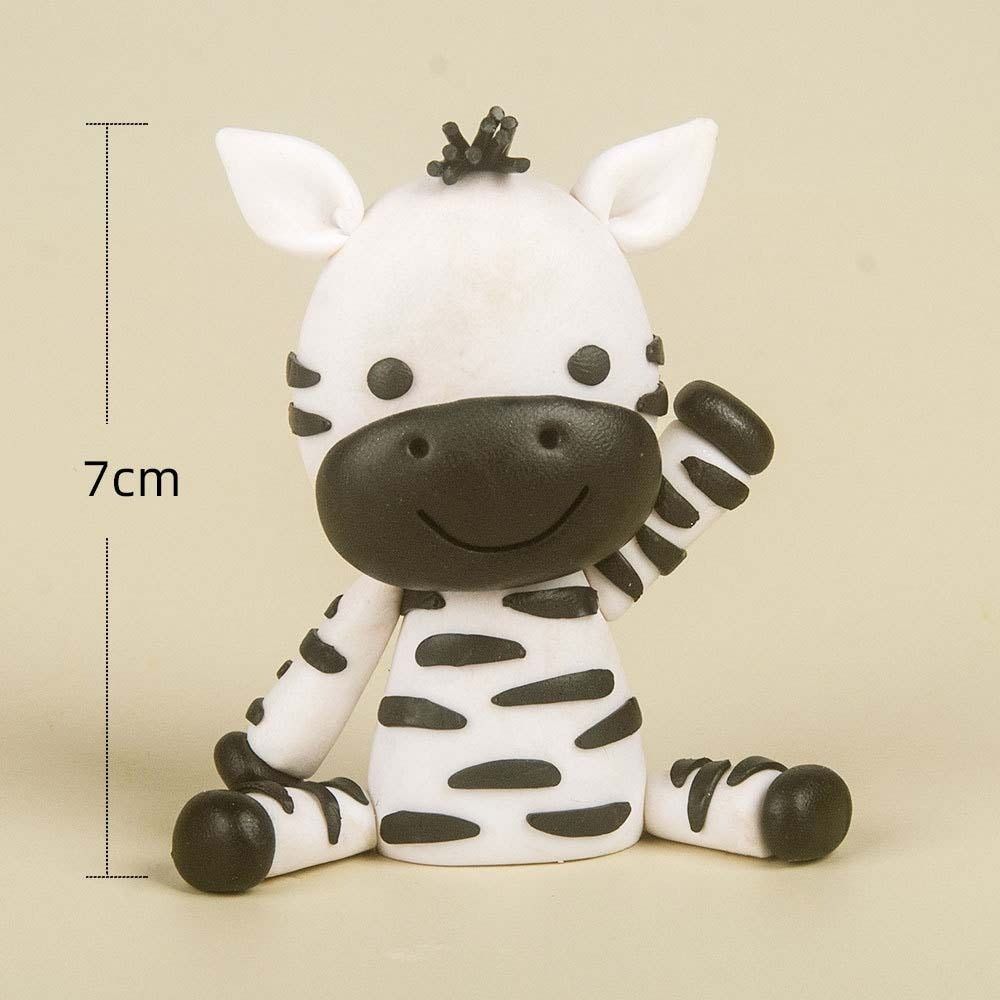 Cute Lion Monkey Cake Topper Elephant Giraffe Cake Decoration  Birthday Party Supplies