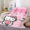 1 шт. Плед Hello Kitty с именем Легкий фланелевый плед для дивана, кровати, путешествий, кемпинга, гостиной, офиса, дивана, кресла