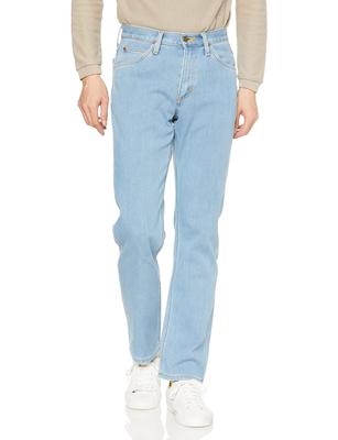Lee Jeans Теплый Деним Прямой Холодная Погода Светлый Размер 34 [Официальный] Брюки, Посадка, Защита, Мужские, Синий,