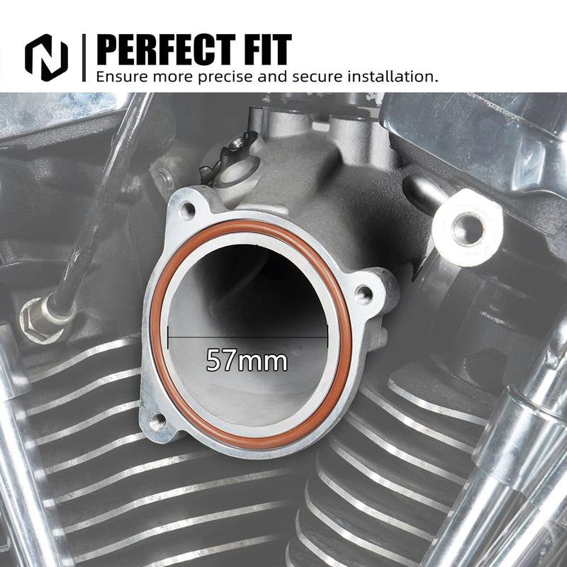 For Harley Street Glide Road Glide Road King Special Street Bob Fat Bob Fat Boy 114 Breakout Intake Manifold 57mm Air Intake M8