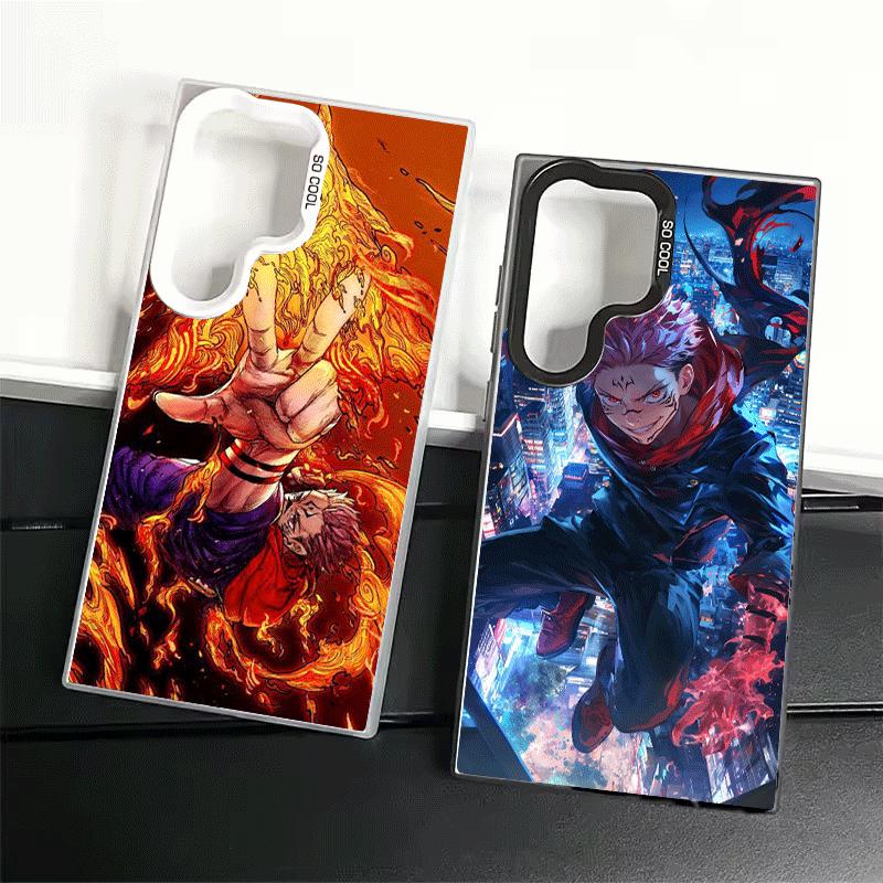 Anime Itadori Yuji JUJUSU Soft Phone Case for Samsung Galaxy S24 S25 FE S26 Edge S23 Ultra S22 Plus S21 + Shockproof Cover Back