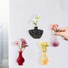 Mini Acrylic Vase Refrigerator Magnet Home Office Kitchen Locker Fridge 3D Miniature
