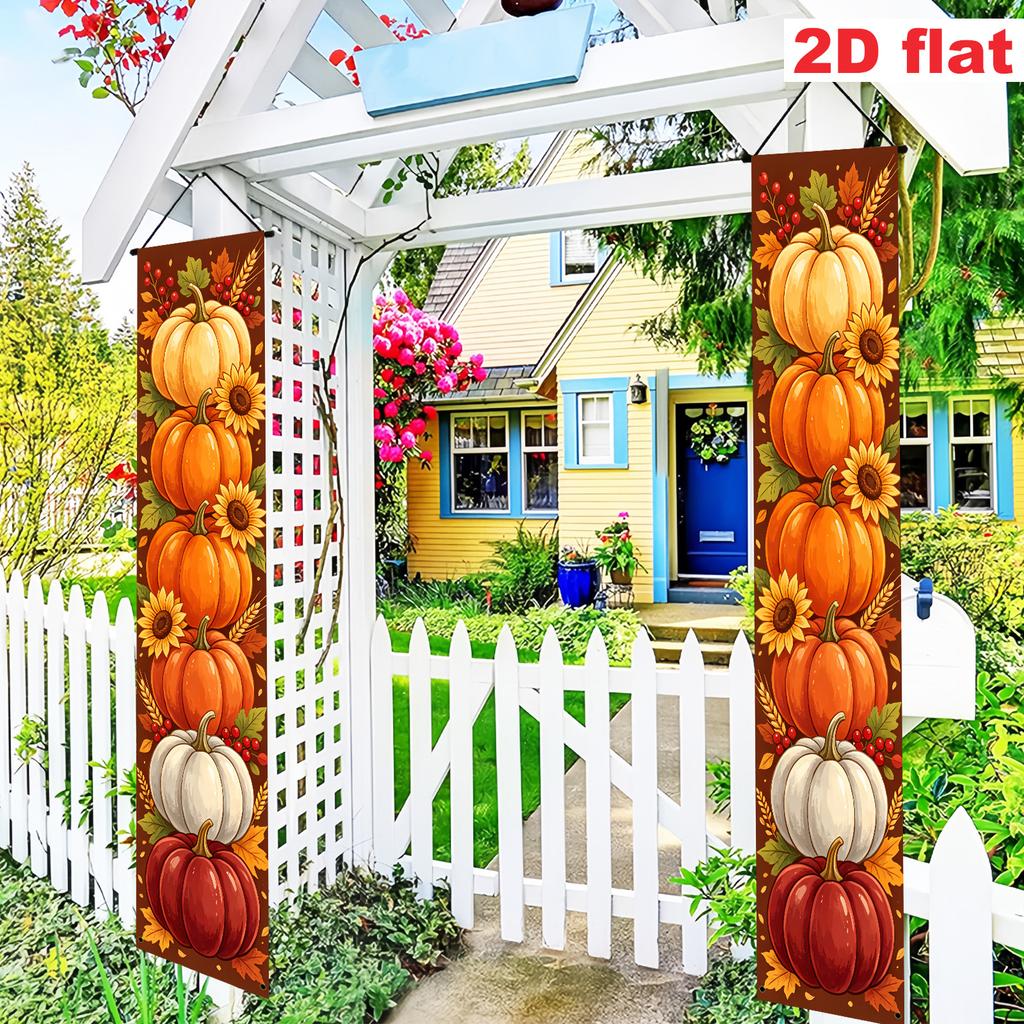 2pcs Chinese New Year & Thanksgiving Traditional Door Banner