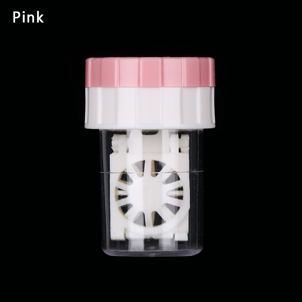 New Portable Plastic Soaking Box Travel Glasses Holder Contact Lens Case Candy Color