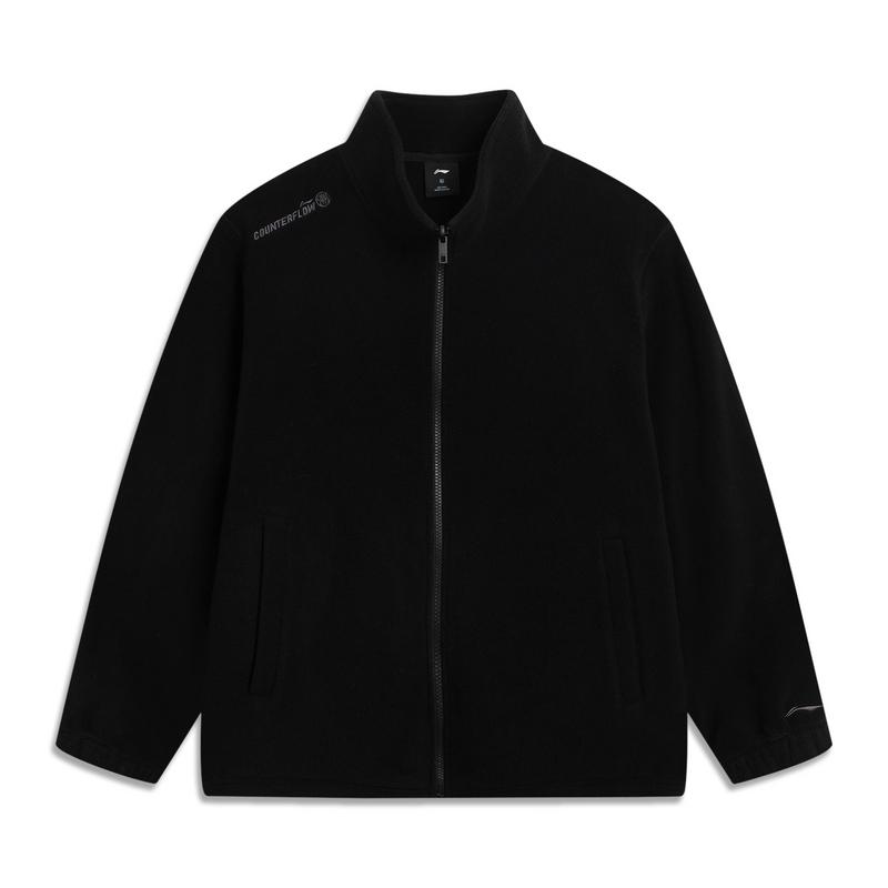 Li Ning CF Уличная куртка для通勤, ветрозащитная, теплая, унисекс, AEMV057-1