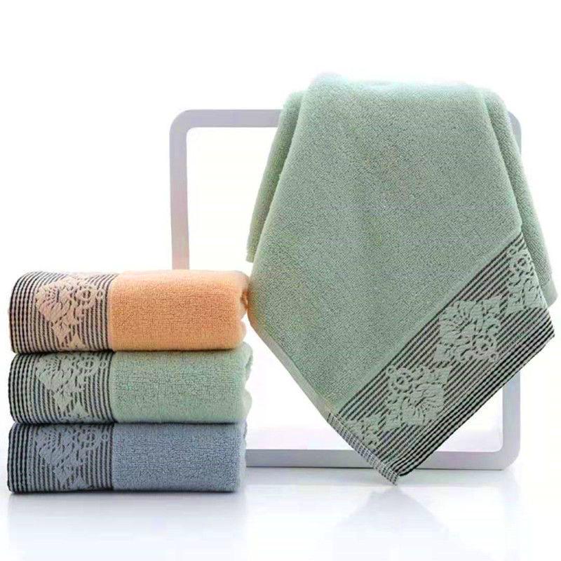 100% Хлопковое жаккардовое полотенце - 100 г Впитывающее и утолщенное для умывания и купания взрослых