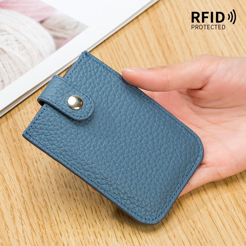 Многокарточный кошелек для карт с функцией выдвижения, RFID, новый кошелек для визиток, портативный ультратонкий кошелек для мелочи, женский, оптом