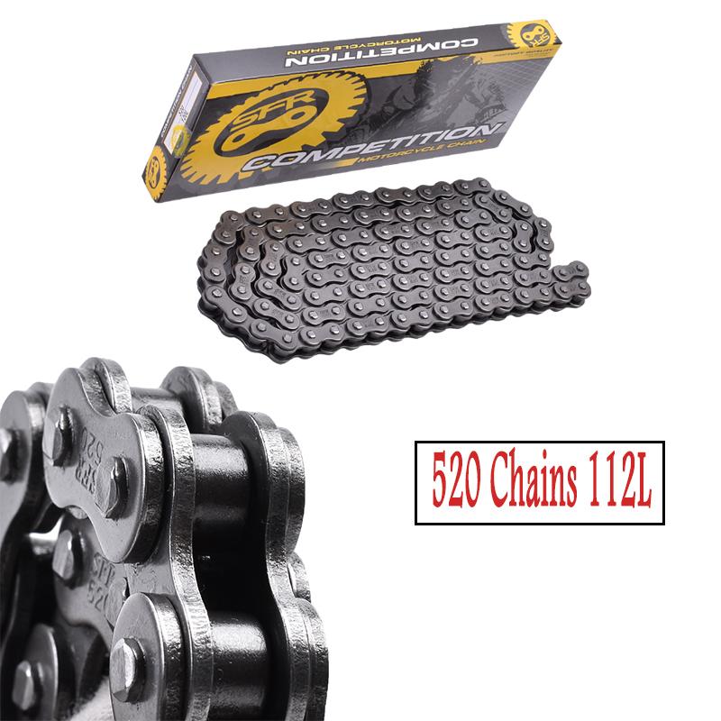 Motorcycle Chain 428 520 Chains 106L 112L 114L 116L 118L 120L 130L for Universal honda yamaha kawasaki suzuki ATV for Dirt Bike