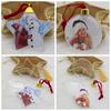Transparent Plastic Hanging Picture Holder Round Five-star Photo Frame Pendant Christmas Ball