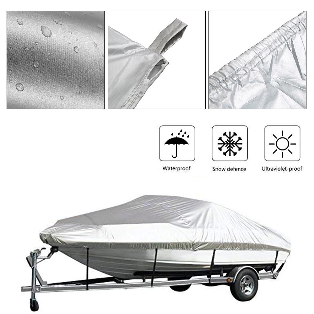 Чехол для лодки, яхта, наружная защита, водонепроницаемая сверхмощная серебряная светоотражающая ткань Оксфорд 300D