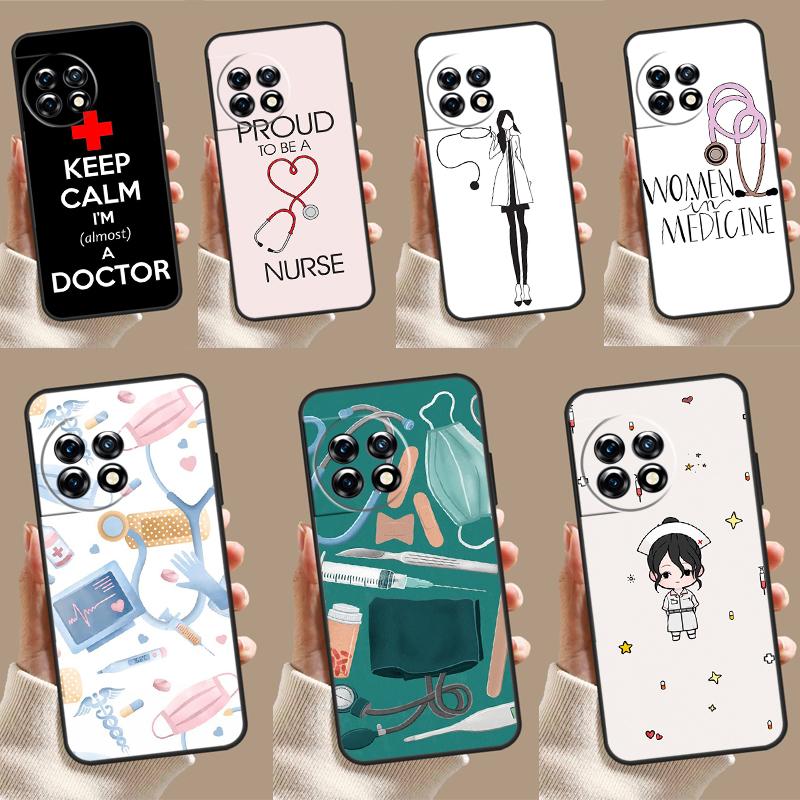 Мультяшный чехол Доктор Медсестра для OnePlus 12R 10R 9R 10T 8T 8 9 10 Pro 11 12 OnePlus Nord CE 2 3 Lite N10 N20