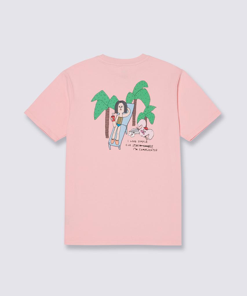 VANS Футболка с коротким рукавом 'Кролик' - Tickle Pink / Vn000Qf6Egp1