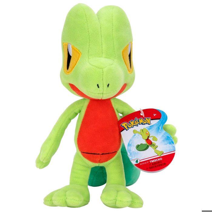 Peluche - JAZWARES - Treecko - Vert - Pokémon - 3 ans et plus