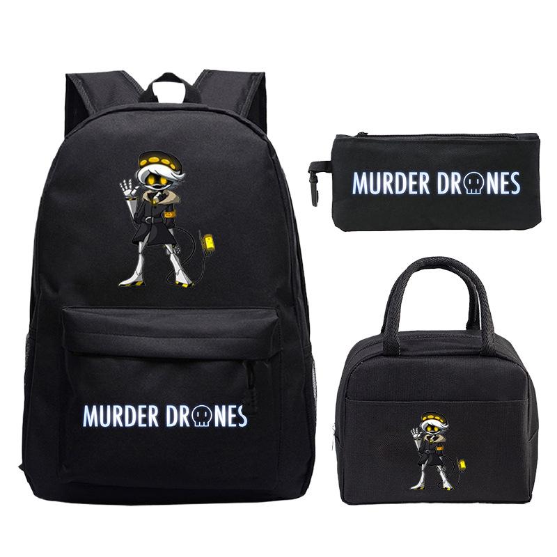 Drones Cartoon Printed Children'S Backpack Set Student School Bag Lunch Bag Casual Pencil Bag