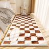 Minimalist Style Bedroom Decor Line Carpet Thick Plush Carpets for Living Room Fluffy Soft Bedside Floor Mat Washable Lounge Rug