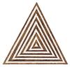 Textile Printing Block Triangle Hand Carved Wooden Stamp Wood Block Printing Textile Stamps For Fabric  Pottery Blocks,3