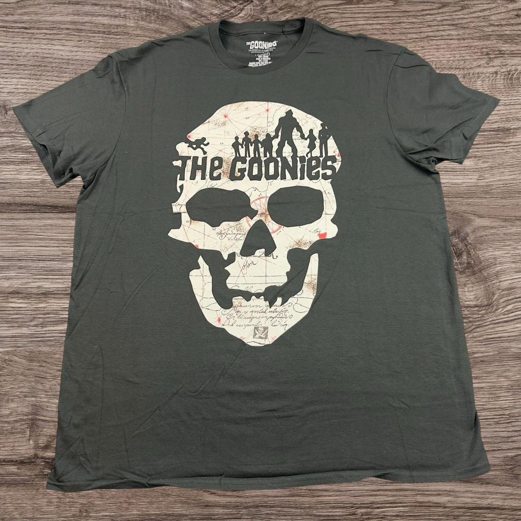 The Goonies Skull Map Graphic Adult Size 2X-Large Unisex T-Shirt