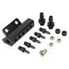 Vacuum Manifold Block Vacuum Port Block 1/8NPT Fuel Gas Wastegate Turbo Boost 5 Port Car Vacuum Block Intake Manifold Kit
