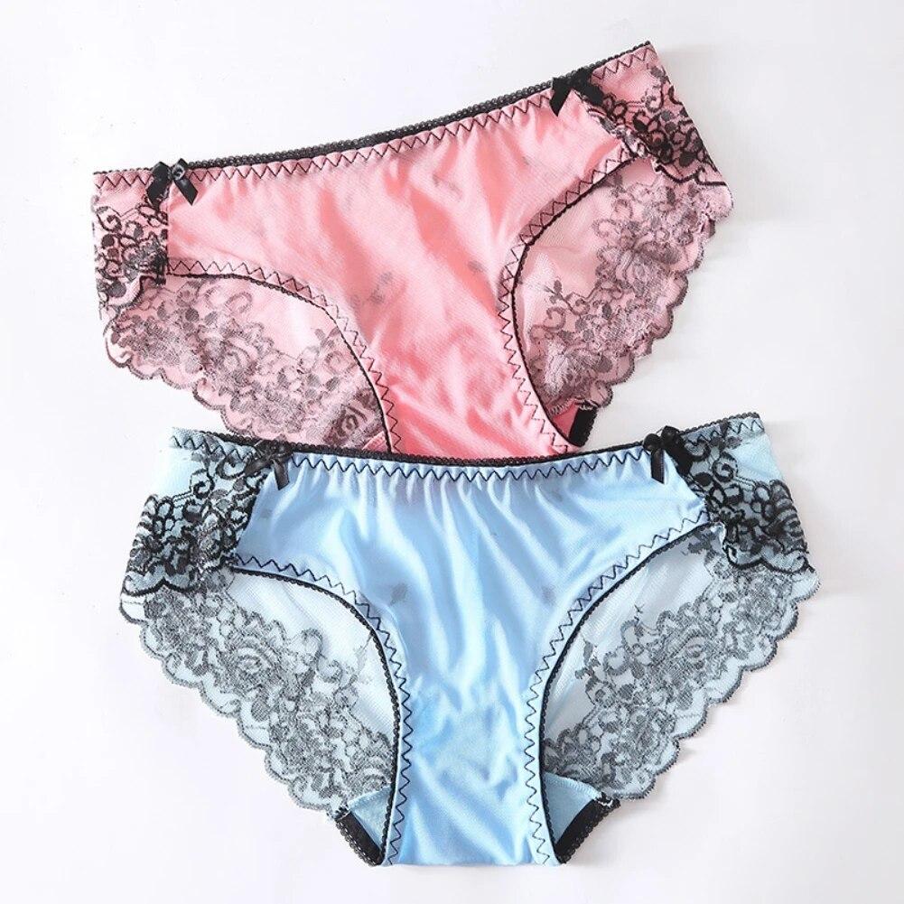 Женские трусики с кружевной отделкой, нижнее белье, кружевные трусики-бикини с цветочным принтом для женщин, бесшовные хипстерские дышащие мягкие эластичные трусики