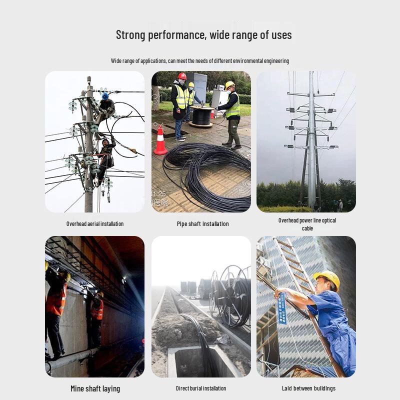 Zhongtian Hengke GYTC8S Self-Supporting Outdoor Fiber Optic Cable