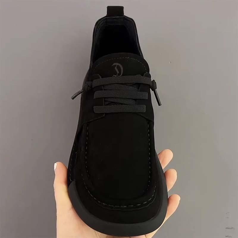 Весна новая маленькая мягкая кожа бизнес бархат удобная круглая голова мода универсальная мягкая подошва кожаная обувь мужская обувь