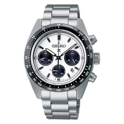 [Часы Seiko] Мужские часы Prospex Speedtimer Solar Chronograph SBDL085 Silver
