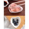 Ceramic Heart-shaped White Multipurpose Sauce Dish Seasoning Dishes Sushi Dipping Bowl Appetizer Plates Serving Dish Saucers Bowl(Set of 4)