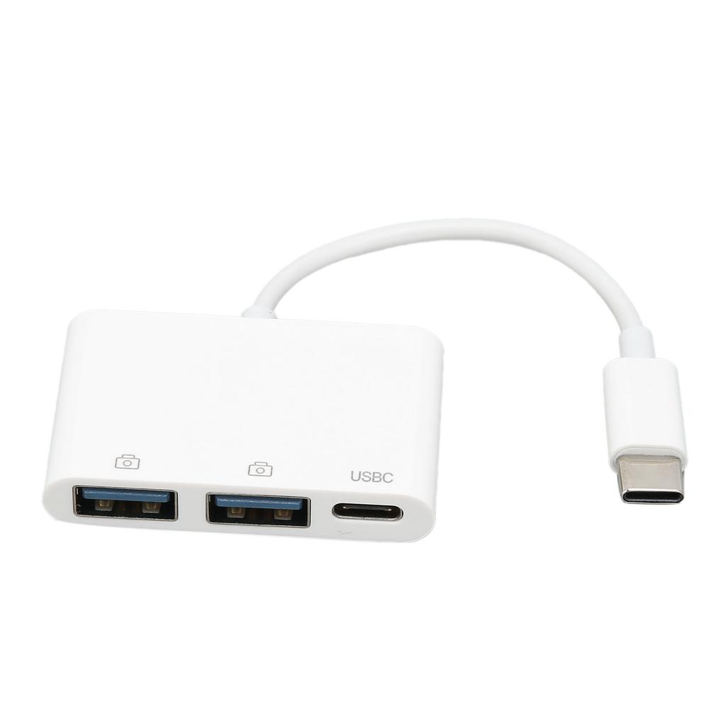 USB-адаптер 3 в 1 Быстрая передача данных Легко использовать Маленький портативный USB-адаптер с несколькими портами для телефона, компьютера