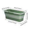 Folding Mop Bucket Rectangular Fishing Baskets Car Washing Basin Portable Large Capacity Wash Bucket Home Cleaning Supplies