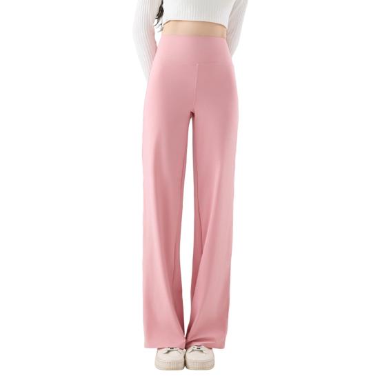 Women Yoga Pants High Waist Wide Leg Pants Breathable Lounge Trousers Spring Autumn Floor Length Pants for Women