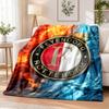 Feyenoord Flannel Throw Blanket Soft Warm Cozy For Sofa Bed Indoor Home Bedroom Use