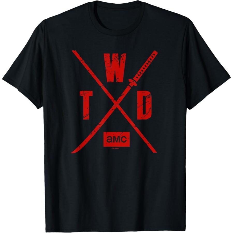 Футболка с логотипом Ходячие мертвецы TWD Сезон X, Унисекс-Взрослые, Черный, Маленький, Короткий рукав