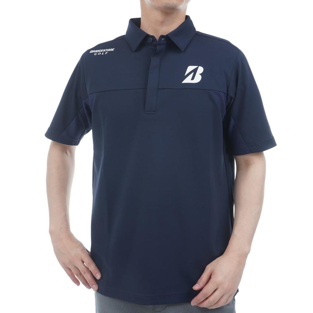 BRIDGESTONE Golf Men's Retro Short Sleeve Shirt EGM10A, NA
