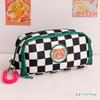 Cute Plaid Large Capacity Pencil Cases Kawaii Pouch Bag Box Back To School Supplies Korean Organizer Stationery