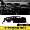 Автомобильные аксессуары для Peugeot 2008 E2008 GT Line 2019 2020 2021 2022 2023 Чехол на приборную панель, защитный коврик от света, солнцезащитный козырек, анти-УФ-ковер