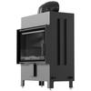 Fireplace Insert KRATKI LUCY 14 kW Ø200 BLACK with Closing Built-in Kit