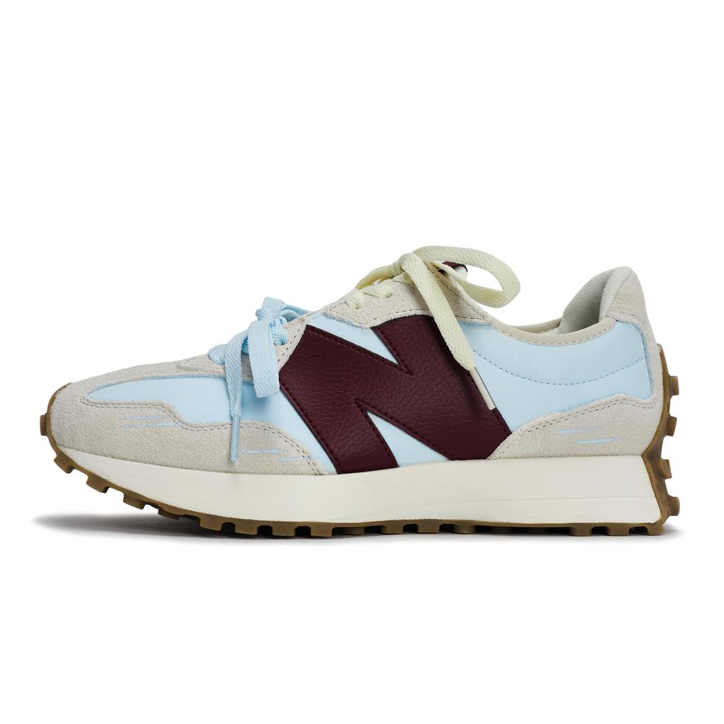 New Balance NB 327 Низкие Беговые Кроссовки Женские Бежевые Синие Красные Коричневые WS327KA(Team80-S-BOX)