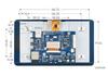 ESP32-S3 7-дюймовый емкостный сенсорный экран с WiFi и Bluetooth, HMI на двухъядерном процессоре LX7.