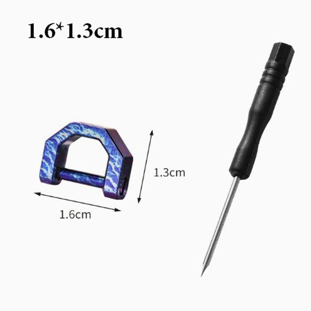 Portable Titanium Horseshoe Buckles Multifunctional Keychain Hooks Outdoor Accessories